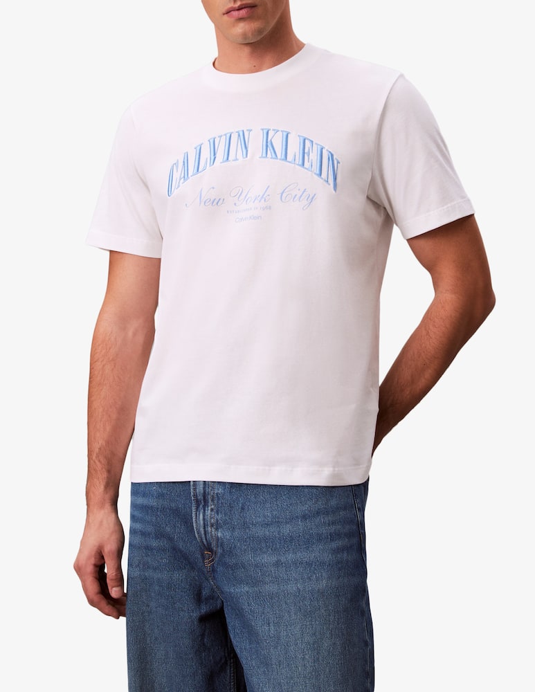 rinascente Calvin Klein Jeans March graphic logo t-shirt