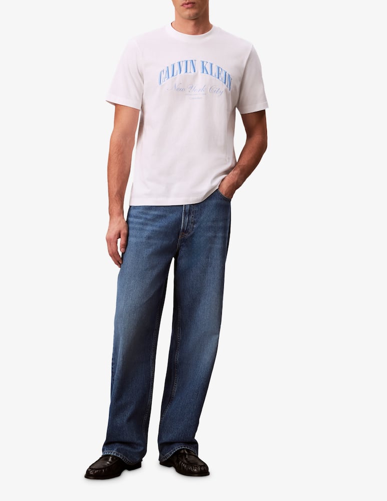 rinascente Calvin Klein Jeans March graphic logo t-shirt