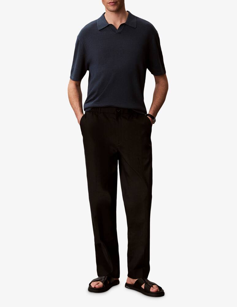 rinascente Calvin Klein Polo scollo a v in misto lino