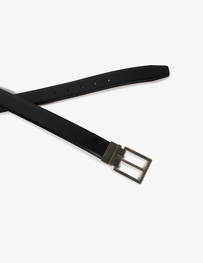 rinascente Calvin Klein Cintura saffiano con fibbia quadra