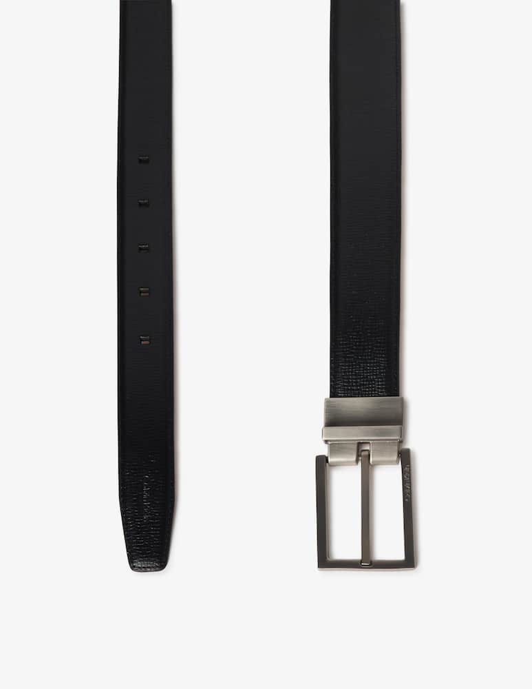 rinascente Calvin Klein Cintura saffiano con fibbia quadra