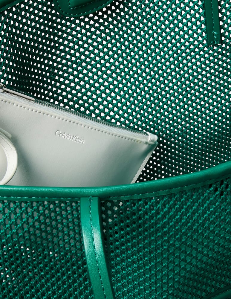 rinascente Calvin Klein Borsa shopper in rete con emblema