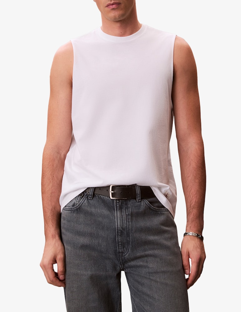 rinascente Calvin Klein Jeans Tank jersey badge t-shirt