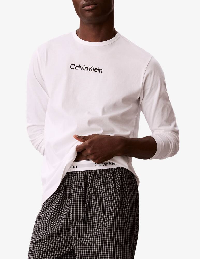 rinascente Calvin Klein Logo long sleeve pyjama set