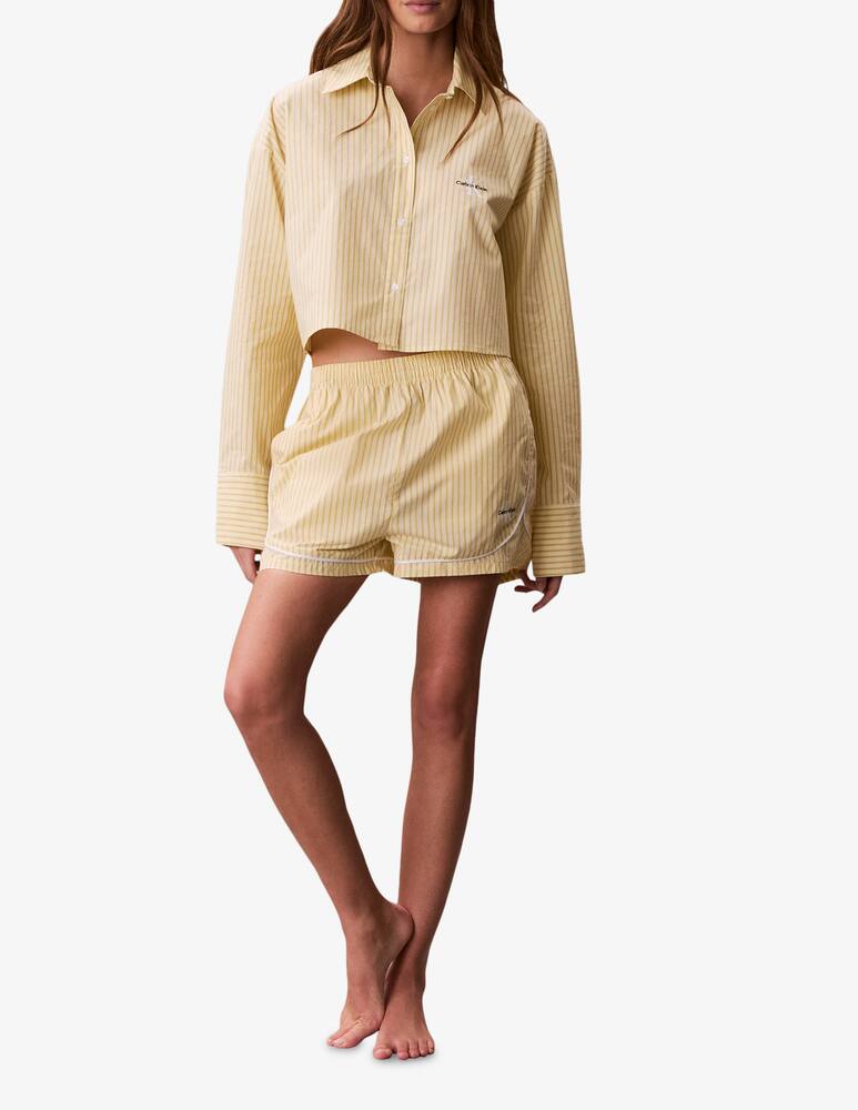 rinascente Calvin Klein Striped cropped pyjama set
