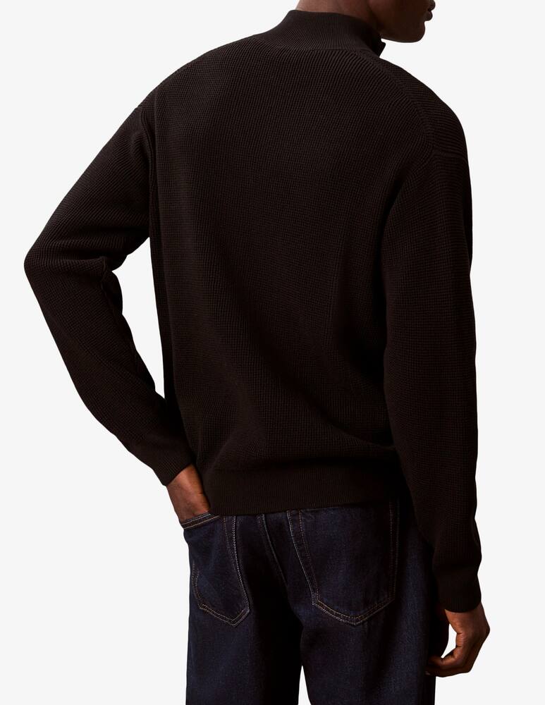 rinascente Calvin Klein Jeans Maglia waffle con zip in cotone