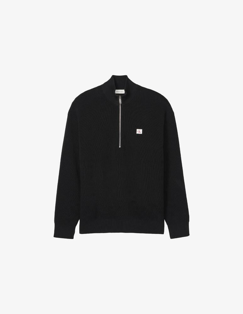 rinascente Calvin Klein Jeans Maglia waffle con zip in cotone