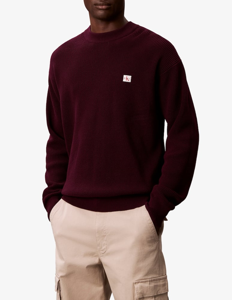 rinascente Calvin Klein Jeans Maglia cotone waffle con loghino