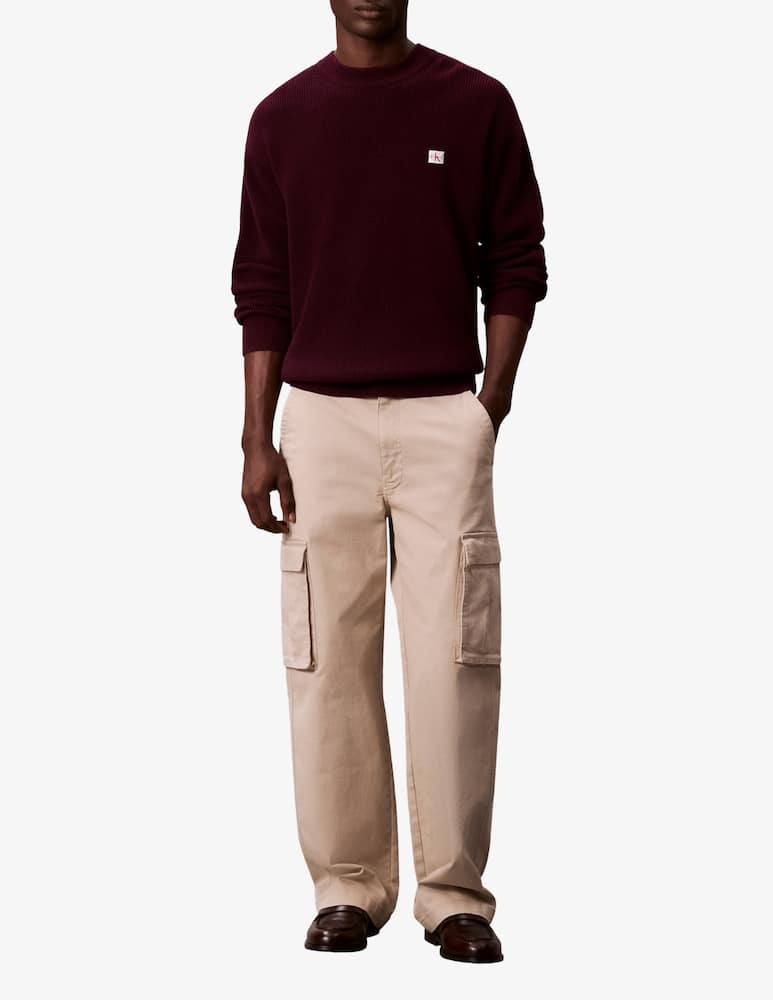 rinascente Calvin Klein Jeans Maglia cotone waffle con loghino