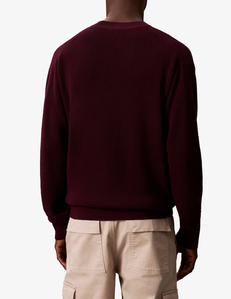 rinascente Calvin Klein Jeans Maglia cotone waffle con loghino