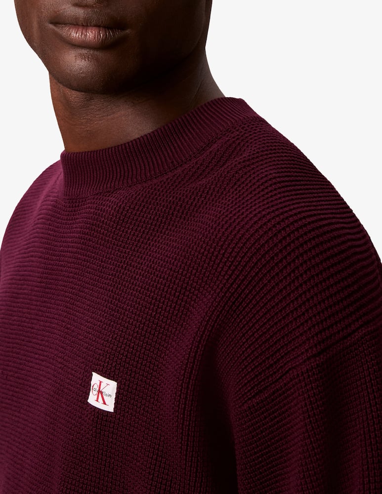 rinascente Calvin Klein Jeans Maglia cotone waffle con loghino