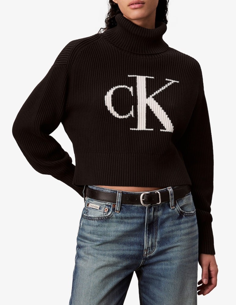 Calvin Klein Jeans Maglione a collo alto in cotone - immagine 1 Calvin Klein Jeans Maglione a collo alto in cotone - immagine 1