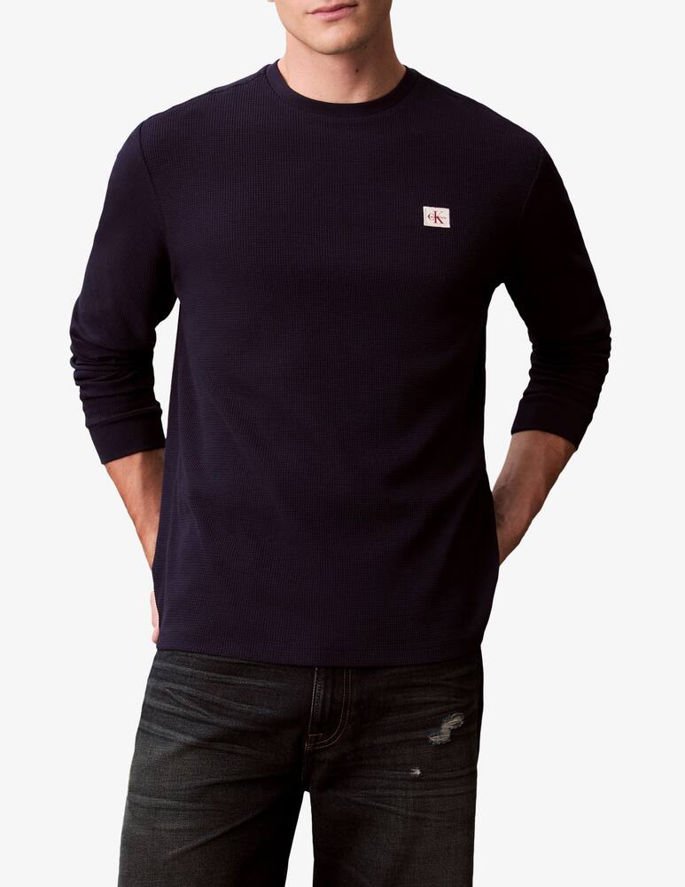 Calvin Klein Jeans Maglia girocollo badge - immagine 1 Calvin Klein Jeans Maglia girocollo badge - immagine 1