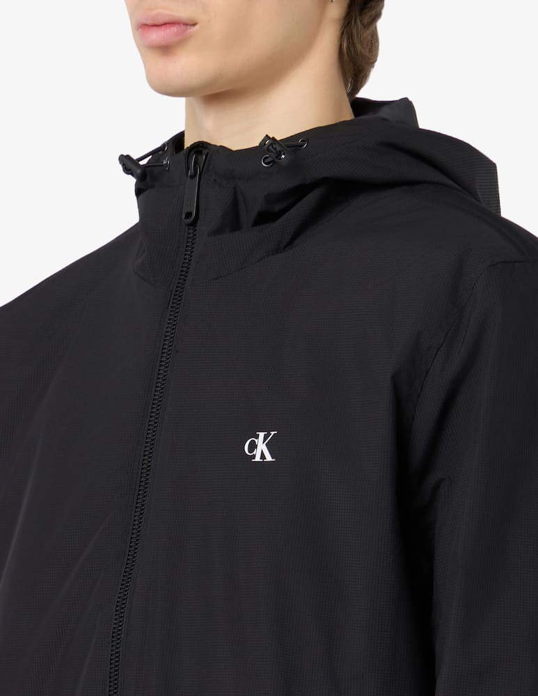 rinascente Calvin Klein Jeans Ripstop hooded harrington jacket