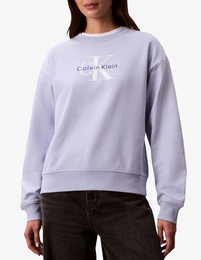Calvin Klein Jeans Felpa franch terry monologo - immagine 1 Calvin Klein Jeans Felpa franch terry monologo - immagine 1