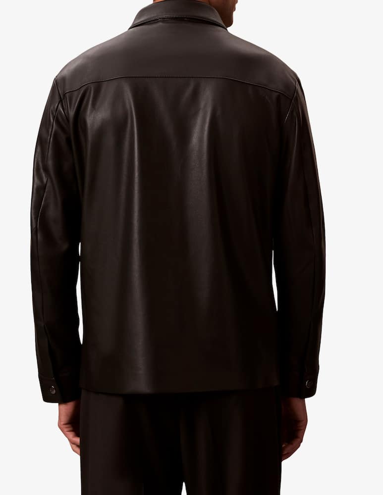 rinascente Calvin Klein Jeans Overshirt faux leather