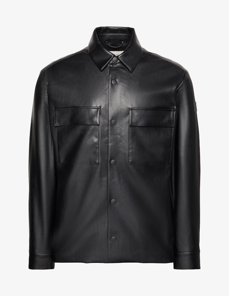 rinascente Calvin Klein Jeans Overshirt faux leather
