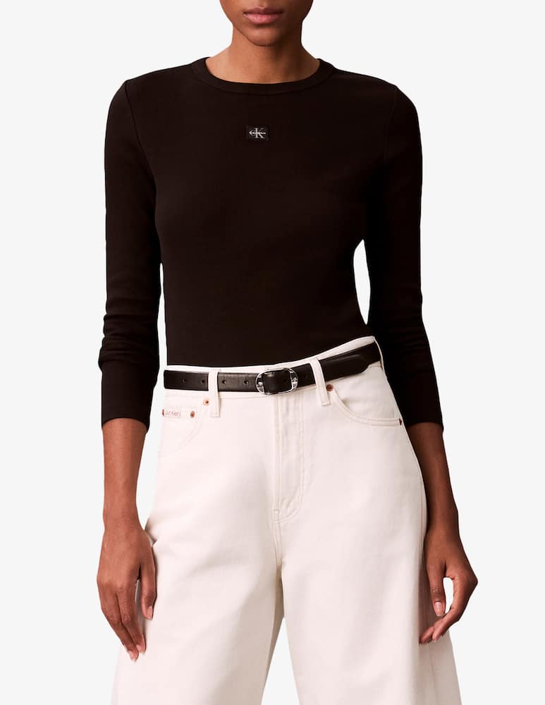 Calvin Klein Jeans Maglia girocollo con logo - immagine 1