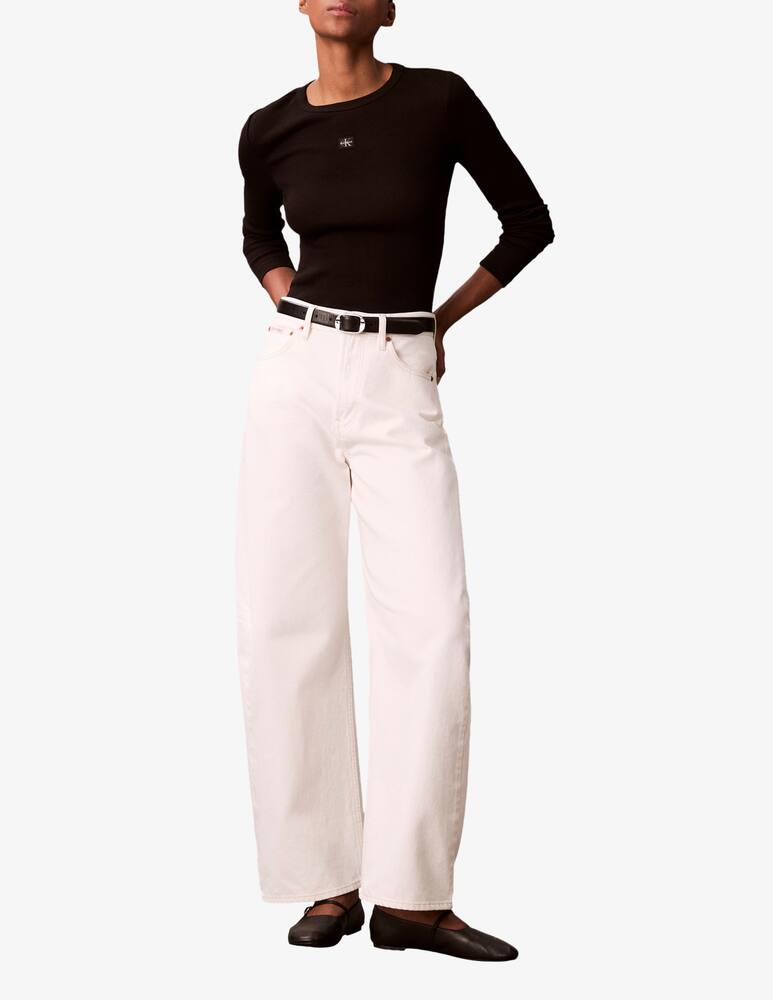 Calvin Klein Jeans Maglia girocollo con logo - immagine 2