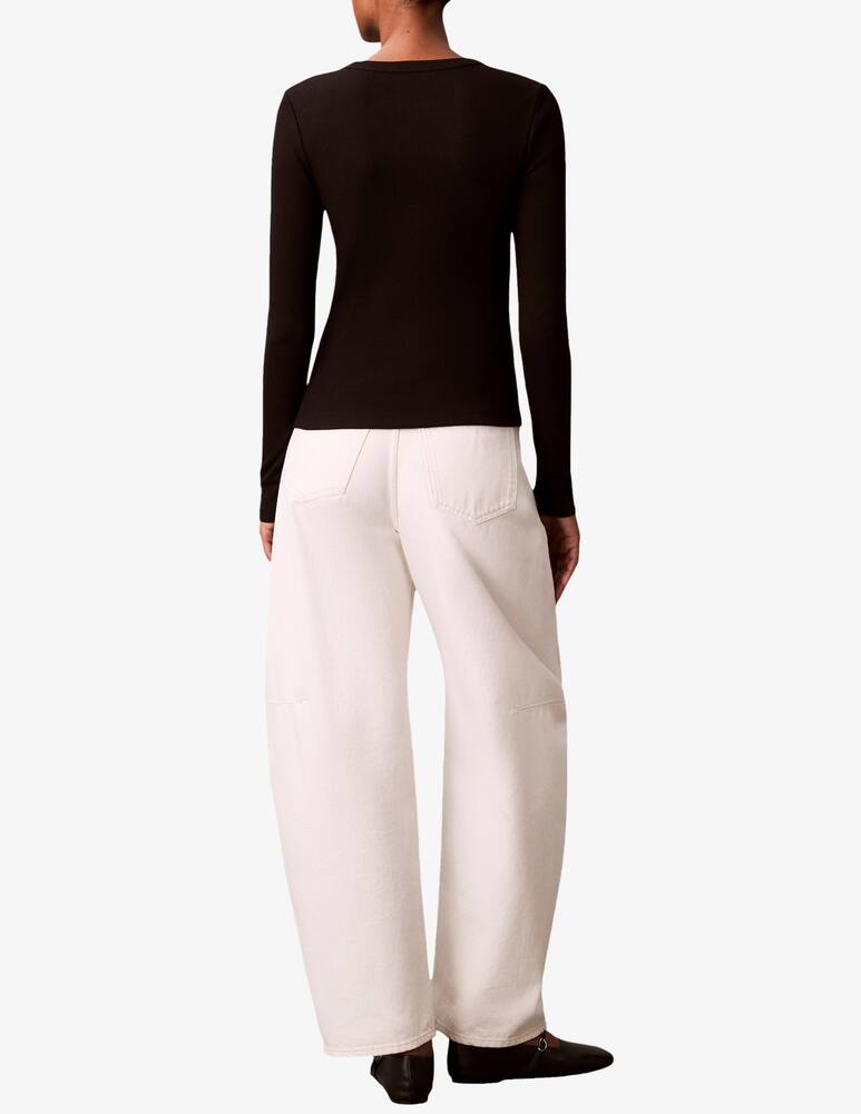 Calvin Klein Jeans Maglia girocollo con logo - immagine 3