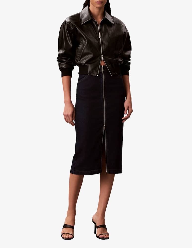 Calvin Klein Jeans Denim zip front skirt - picture 2 Calvin Klein Jeans Denim zip front skirt - picture 2