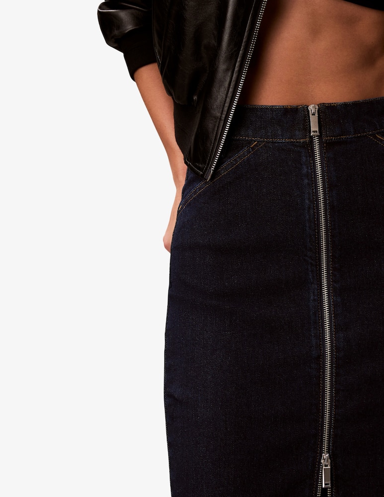 Calvin Klein Jeans Denim zip front skirt - picture 4 Calvin Klein Jeans Denim zip front skirt - picture 4