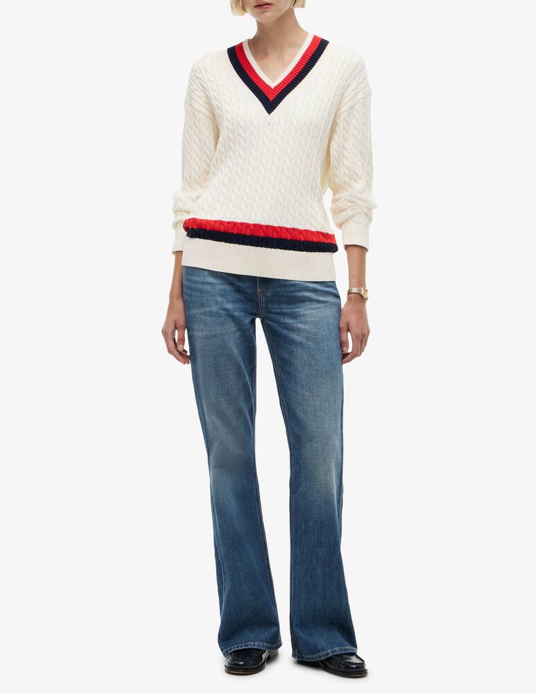 rinascente Tommy Hilfiger Maglione a trecce con collo a V