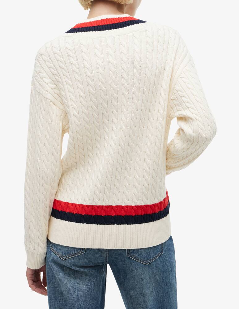 rinascente Tommy Hilfiger Maglione a trecce con collo a V