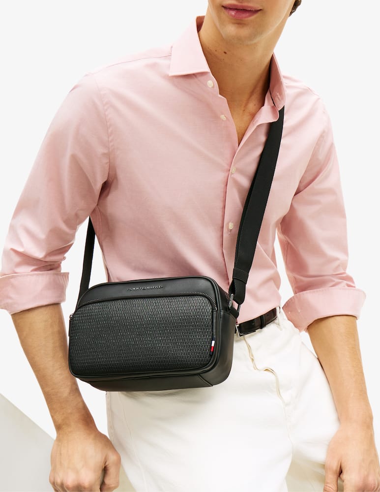 rinascente Tommy Hilfiger Woven camera shoulder bag