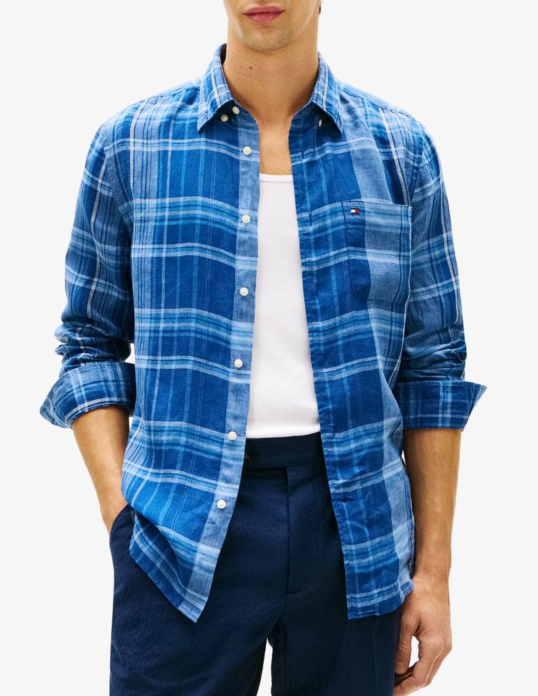 rinascente Tommy Hilfiger Linen summer madras shirt