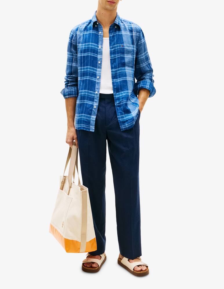 rinascente Tommy Hilfiger Linen summer madras shirt