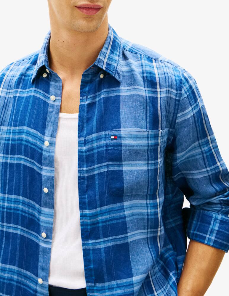 rinascente Tommy Hilfiger Linen summer madras shirt