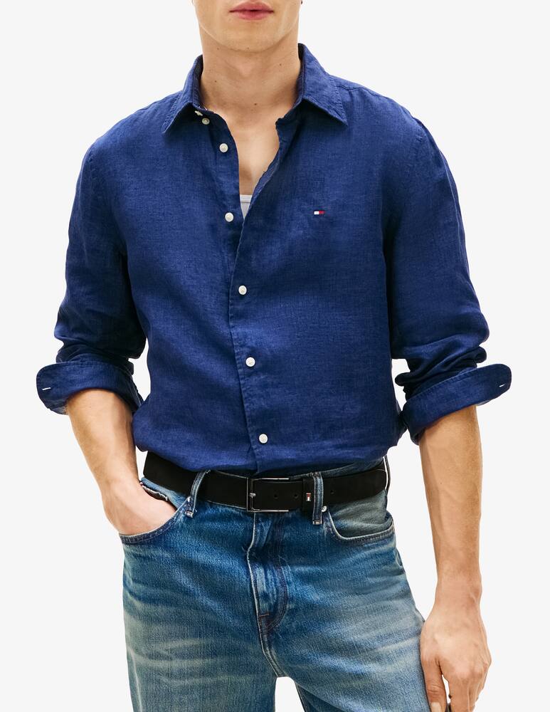 rinascente Tommy Hilfiger Camicia in lino a tinta unita