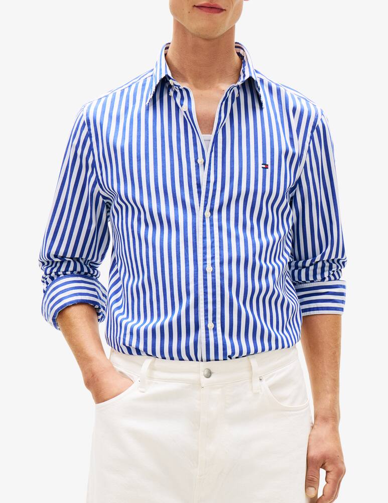 Tommy Hilfiger Camicia in popeline a righe - immagine 1 Tommy Hilfiger Camicia in popeline a righe - immagine 1