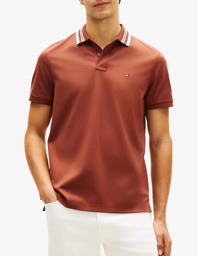 Tommy Hilfiger Polo jacquard con dettaglio collo - immagine 1 Tommy Hilfiger Polo jacquard con dettaglio collo - immagine 1