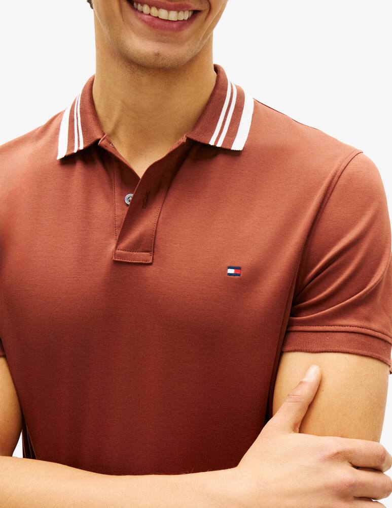 Tommy Hilfiger Polo jacquard con dettaglio collo - immagine 4 Tommy Hilfiger Polo jacquard con dettaglio collo - immagine 4