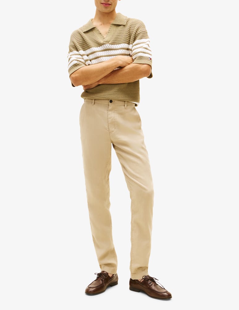 rinascente Tommy Hilfiger Pantaloni Denton Sorona in lino