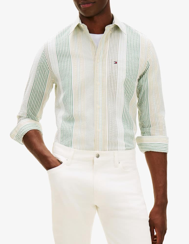 rinascente Tommy Hilfiger Seersucker stripe shirt