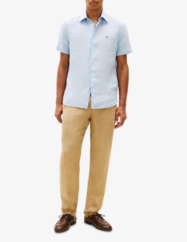 rinascente Tommy Hilfiger Linen short-sleeve shirt