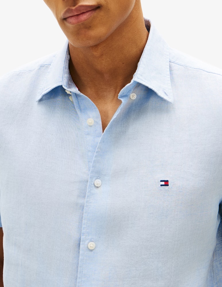 rinascente Tommy Hilfiger Linen short-sleeve shirt