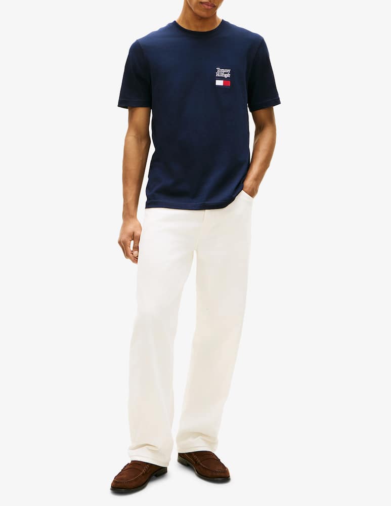 Tommy Hilfiger T-shirt logo frontale - immagine 2 Tommy Hilfiger T-shirt logo frontale - immagine 2