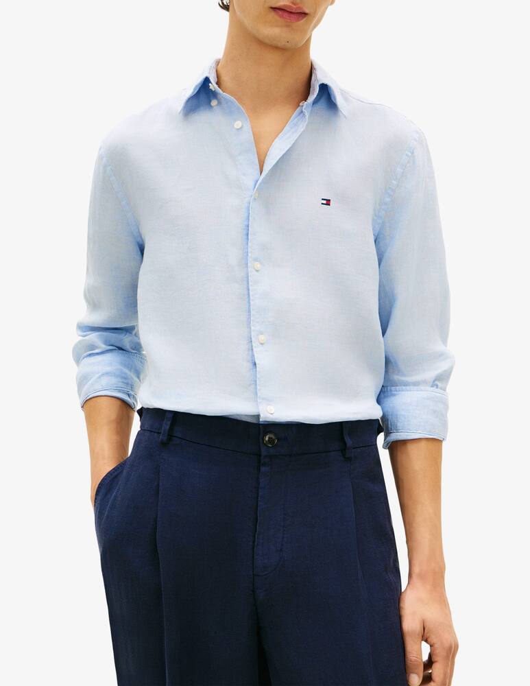 rinascente Tommy Hilfiger Camicia in lino a tinta unita