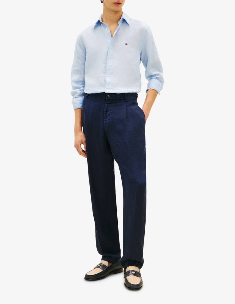 rinascente Tommy Hilfiger Camicia in lino a tinta unita