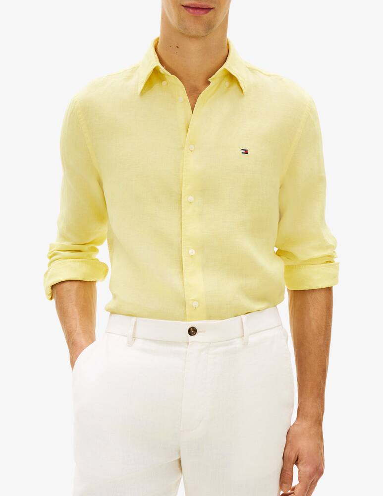 rinascente Tommy Hilfiger Camicia in lino a tinta unita