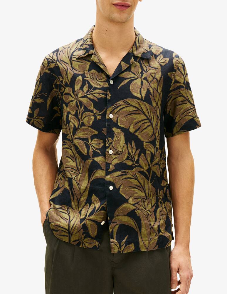 rinascente Tommy Hilfiger Linen floral short-sleeve shirt