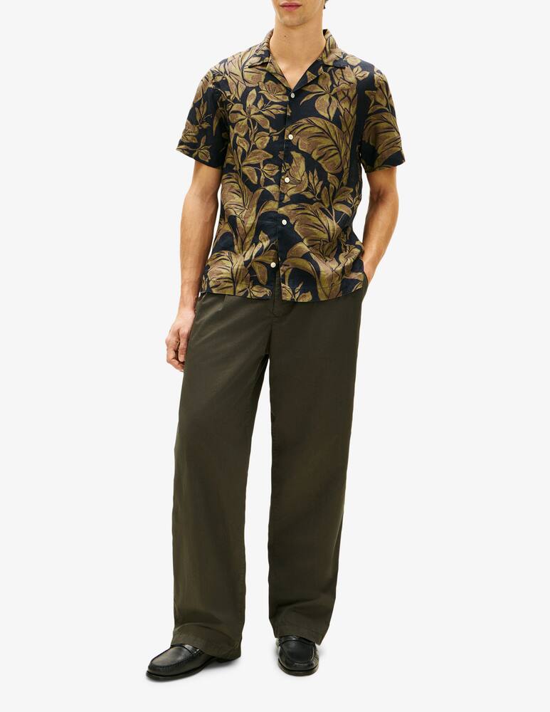 rinascente Tommy Hilfiger Linen floral short-sleeve shirt