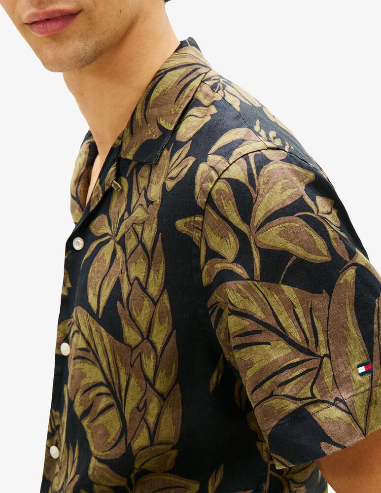 rinascente Tommy Hilfiger Linen floral short-sleeve shirt