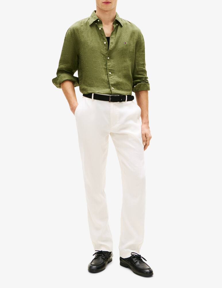 rinascente Tommy Hilfiger Camicia in lino a tinta unita