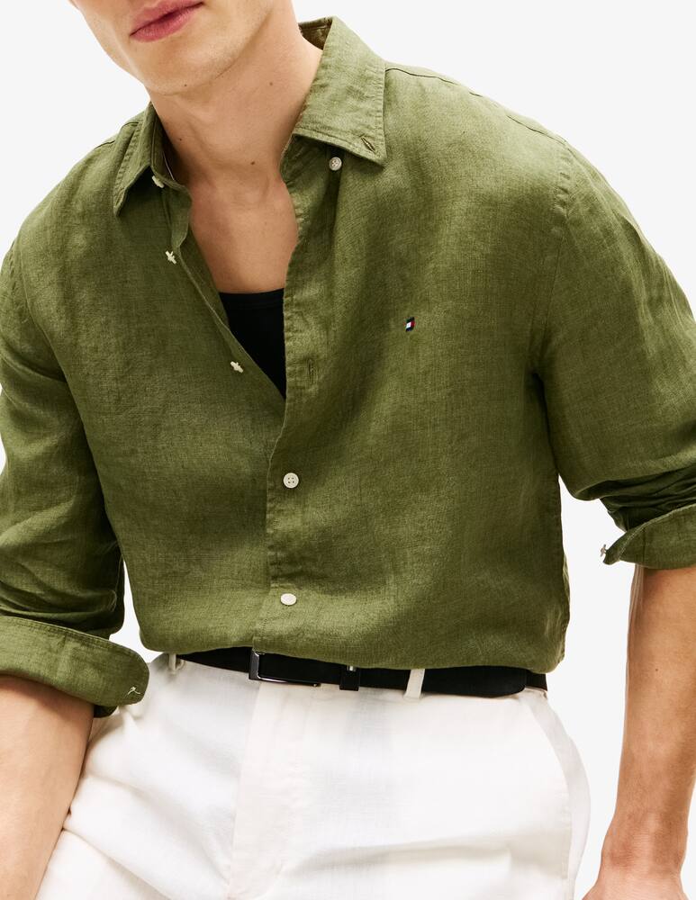 rinascente Tommy Hilfiger Camicia in lino a tinta unita