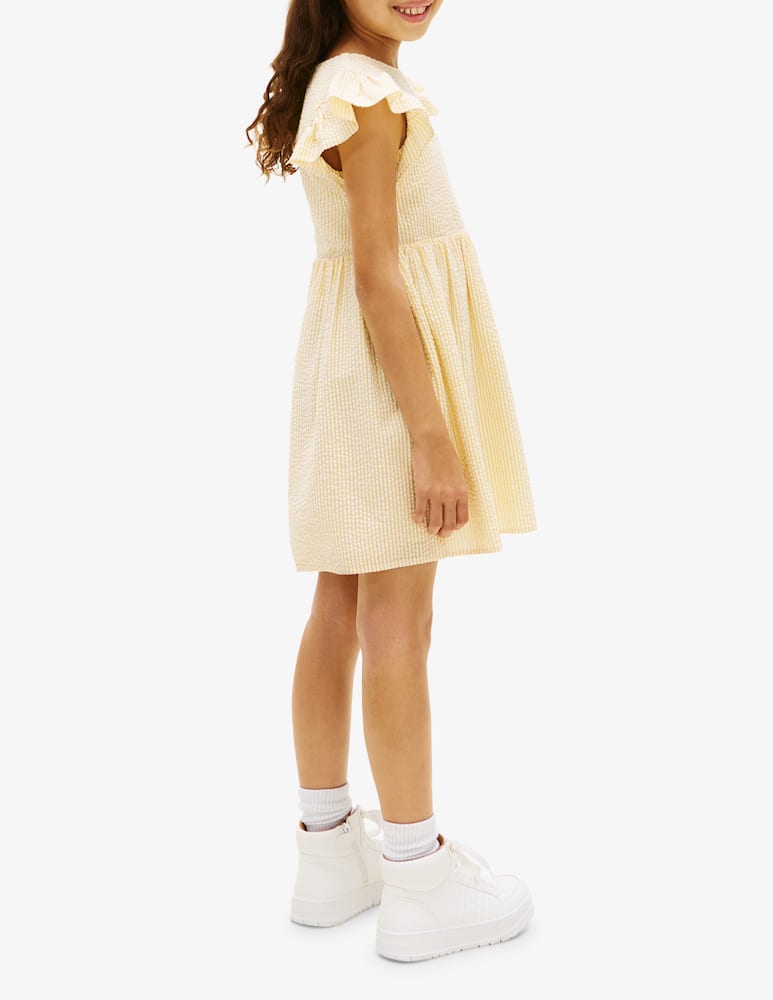 rinascente Tommy Hilfiger Seersucker ruffle dress